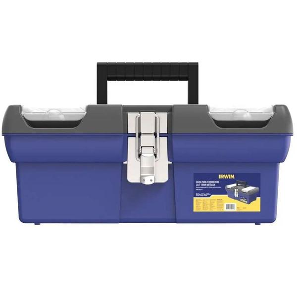Caixa para Ferramentas com Trava Metálica 12,5" - IWST13013-LA - IRWIN Imagem de Caixa para Ferramentas com Trava Metálica 12,5" - IWST13013-LA - IRWIN