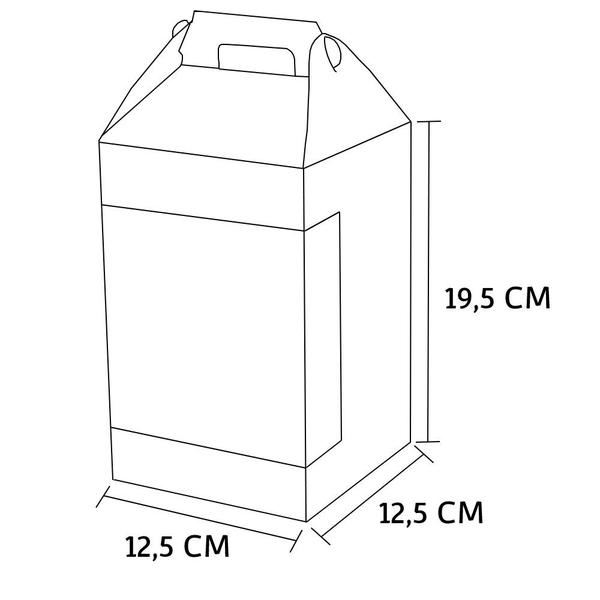 Imagem de Caixa para Ovo de Páscoa com Visor - 350/500g - (Kraft)