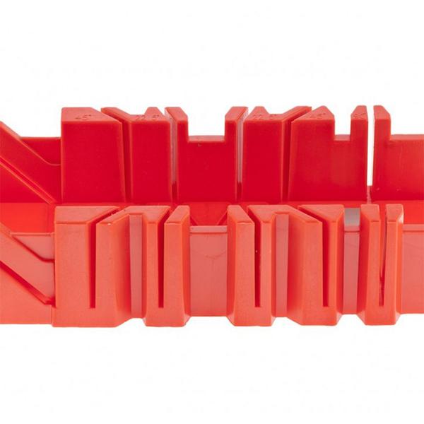 Caixa para serra meia-esquadria, plastica, 300 x90mm//mtx Imagem de Caixa para serra meia-esquadria, plastica, 300 x90mm//mtx