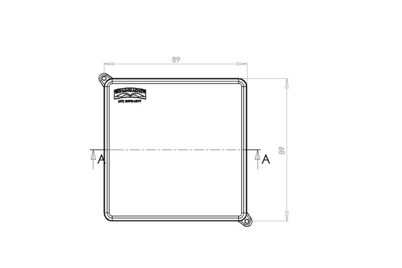 Imagem de Caixa Passagem Pvc 80x80x52mm Tampa transparente cores