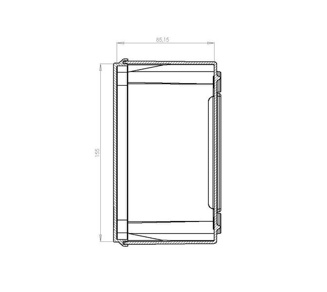 Imagem de Caixa Passagem Pvc Branca 185X155X85mm Multibox IP-66