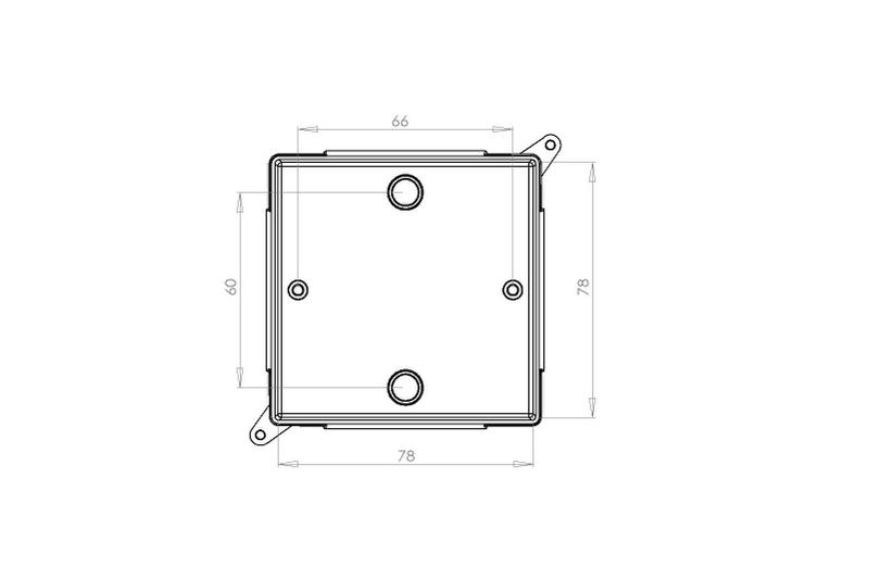 Imagem de Caixa Passagem Pvc Branca 80x80x52mm Tampa De Pressão cores