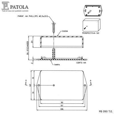 Caixa Patola PB-090 T.E - Patola - Caixa 07 - Multcomercial Imagem de Caixa Patola PB-090 T.E - Patola - Caixa 07