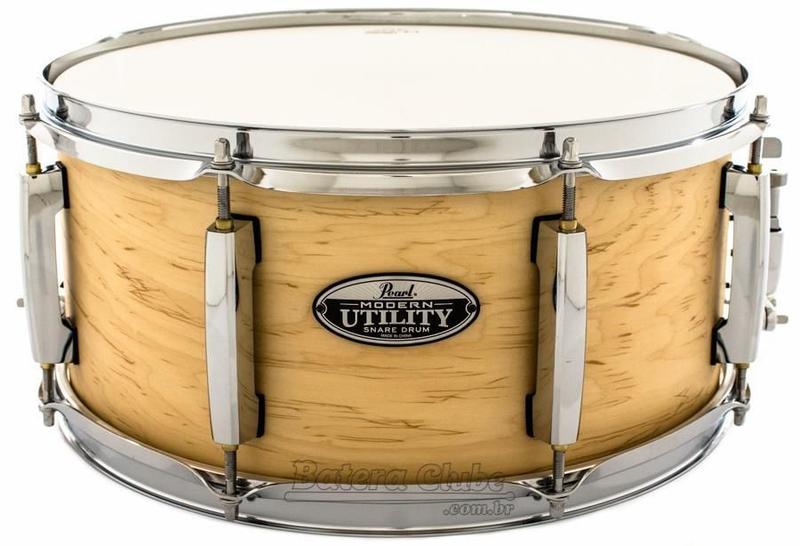 Imagem de Caixa Pearl Modern Utility Maple Matte Natural 14x6,5 Casco Fino Top com 5mm de Espessura