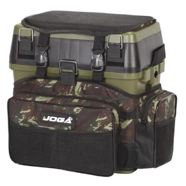 Imagem de Caixa Pesca Mochila Banqueta Fishing Box Jogá Camuflada