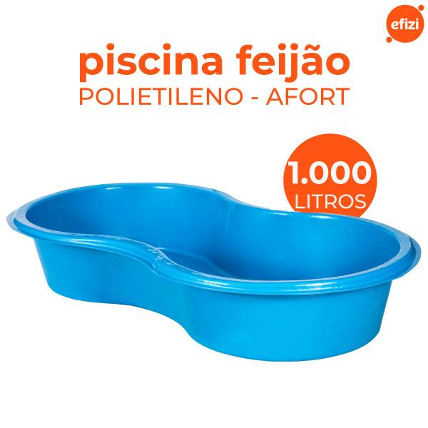 Imagem de Caixa Piscina Feijão 1.000 Litros Azul Afort