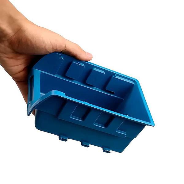 Imagem de Caixa Plástica N3 Azul Porta Componentes Prática Kit Com 10 Peças 3A MARCON