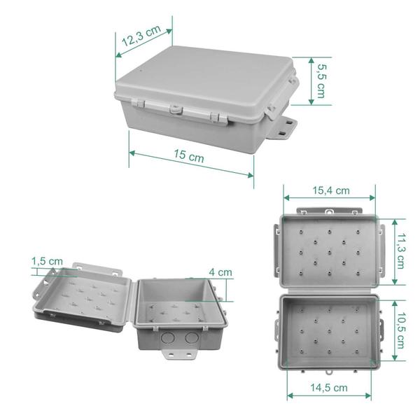 Imagem de Caixa Plástica Organizadora Hermética Multiuso Baby Slim  15 x 11 x 5,5cm - Branca