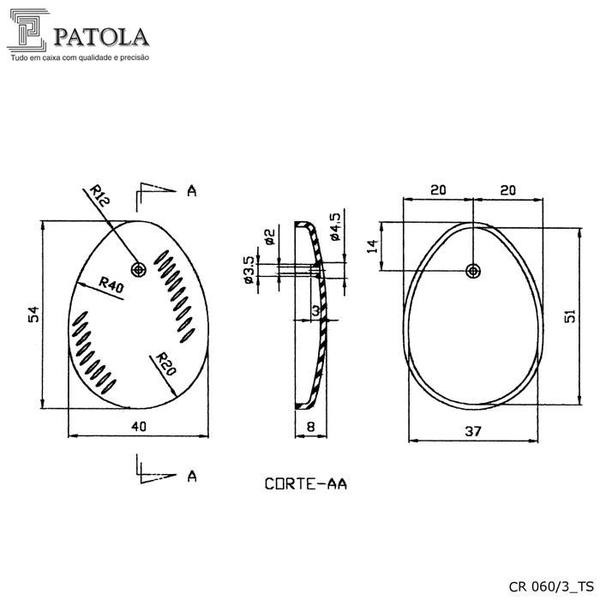 Imagem de Caixa Plástica Para Controle CR-060/3 - Patola