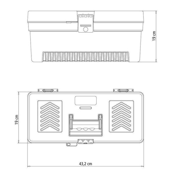 Imagem de Caixa Plástica para Ferramentas 17" Tramontina