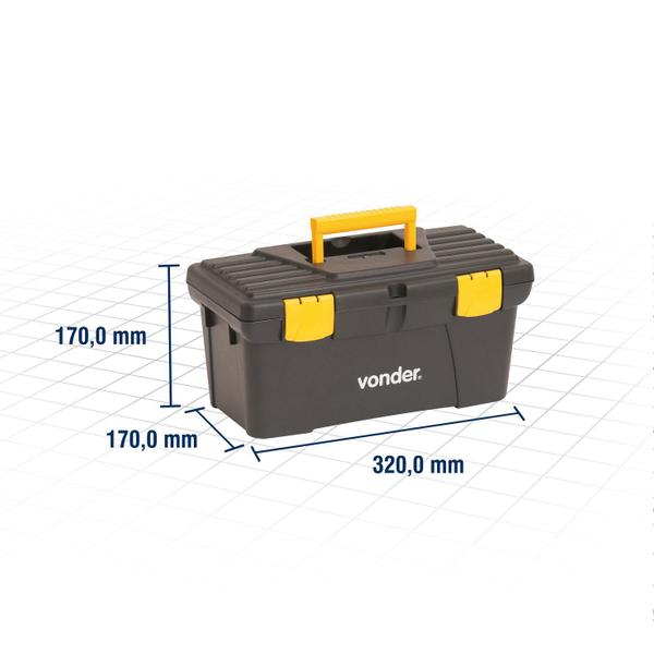 Imagem de Caixa plástica para ferramentas reforçada profissional CPV0320 VONDER