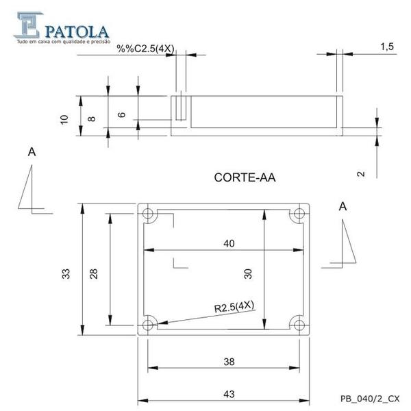 Imagem de Caixa Plástica PB-040/2 - Patola - Caixa 3