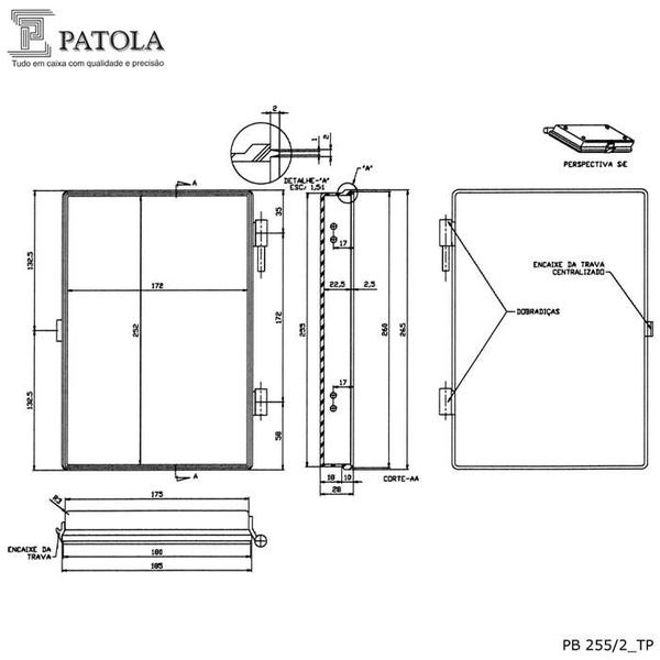 Imagem de Caixa Plástica PB-255/2 - Patola