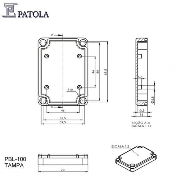 Imagem de Caixa Plástica PBL-100 - Patola