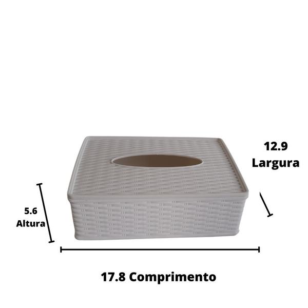 Imagem de Caixa Porta Lenços de Papel Plástico Resistente Produto Prático