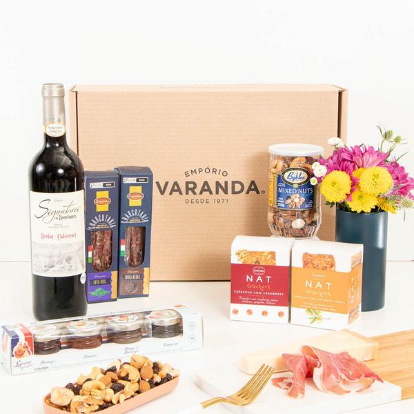 Caixa presente Vinho Tinto - Varanda Imagem de Caixa presente Vinho Tinto