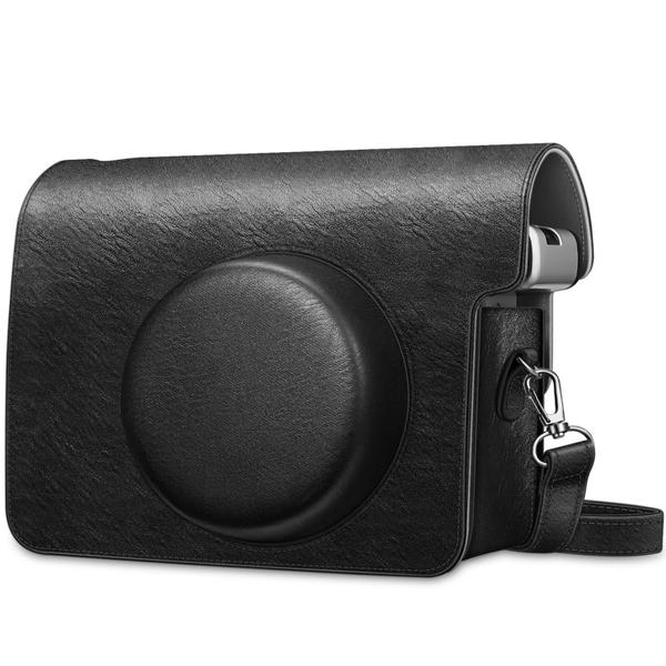 Imagem de Caixa protetora Fintie Compatível com Fujifilm Instax Wide 300 Instant Film Camera - Premium PU Leather Protective Bag Cover c/Removable Strap, Vintage Black