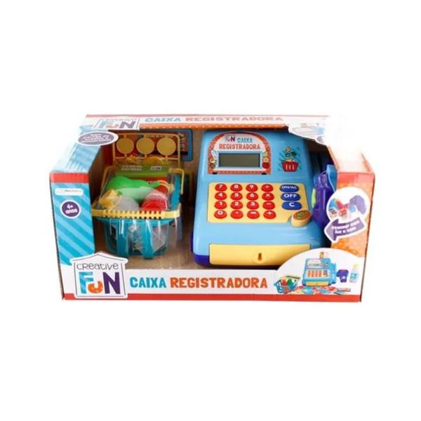 Imagem de Caixa Registradora Creative Fun Azul Infantil BR386 Multilaser