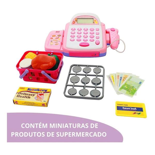 Imagem de Caixa Registradora Infantil Importway Com Acessórios