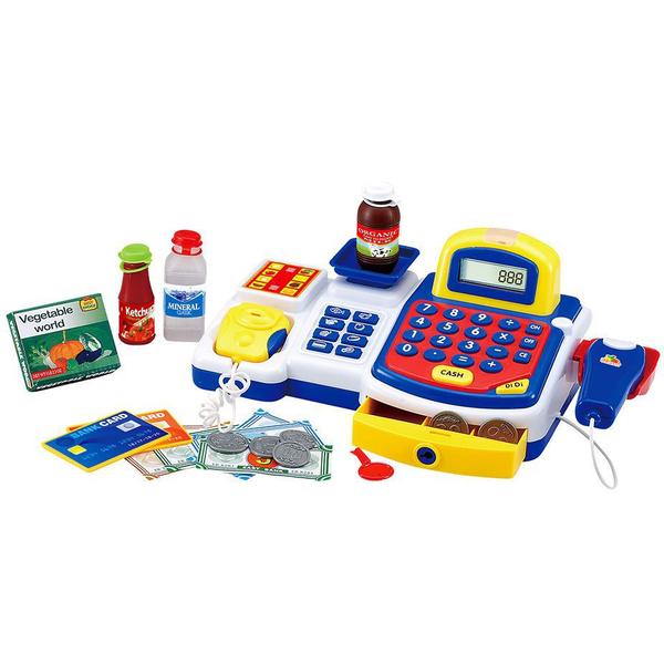 Imagem de Caixa Registradora Infantil Meninos Calculadora E Balança - Dm Toys