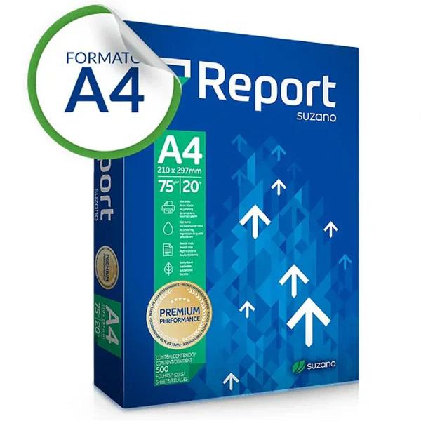 Caixa Report A4 multifunção de 500 folhas de 75g branco de 10 un Imagem de Caixa Report A4 multifunção de 500 folhas de 75g branco de 10 un