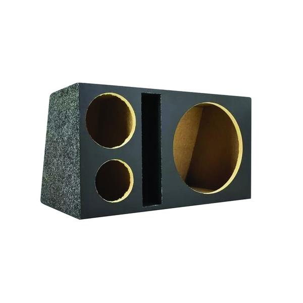 Imagem de Caixa RLP Vazia para 1 ALTO Falante 12"+1 Driver + 1 Tweeter Acarpetada Duto Rasgado