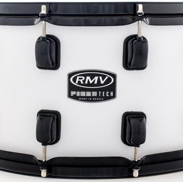 Imagem de Caixa RMV FiberTech Silky Branca 14x8 Casco Híbrido com Aros Inoxidáveis 1,7mm (Exclusiva)