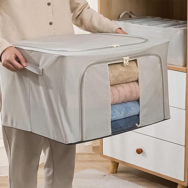 Imagem de Caixa Saco Organizador Multiuso Closet Guarda Roupa Armário