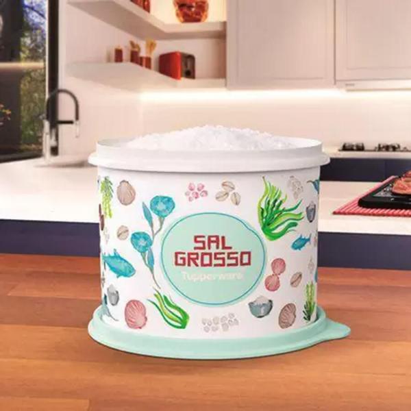 Imagem de Caixa Sal Grosso Floral 1Kg