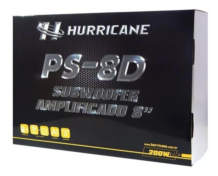 Imagem de Caixa Slim Sub Amplificada Hurricane 8 Ps8d 200w Rms PickUp