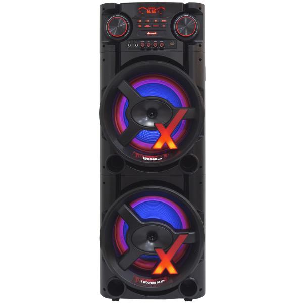 Imagem de Caixa Som Amplificada Bluetooth 1900W Rms Woofer Mp3 Usb Led Tws Bivolt ACA 1900 New X