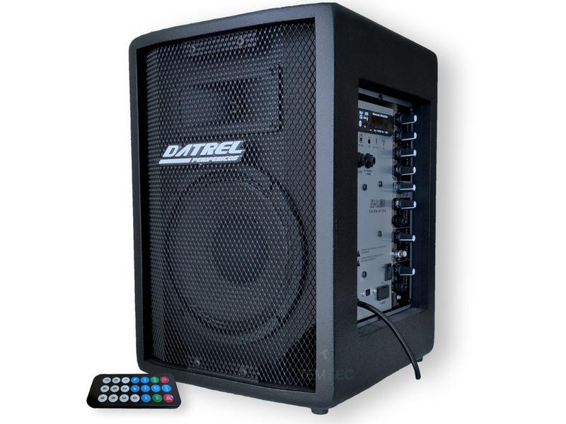 Imagem de Caixa som ativa passiva datrel mesa 8" 300w rms tripé mesa