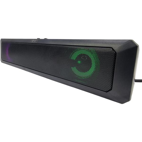 Imagem de Caixa Som Para Tv Smart Soundbar Subwoofer Pc Rgb Usb P2