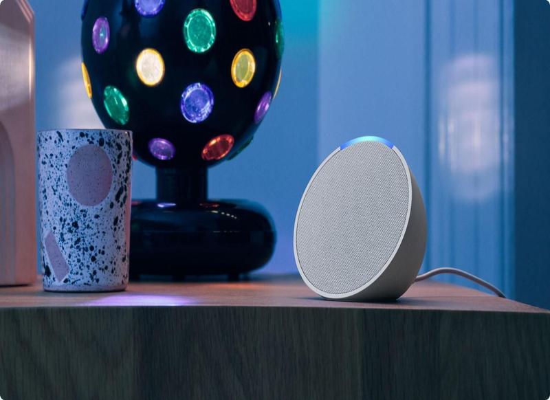 Imagem de Caixa Som Portátil Echo Pop 2023 Smart Speaker Branca