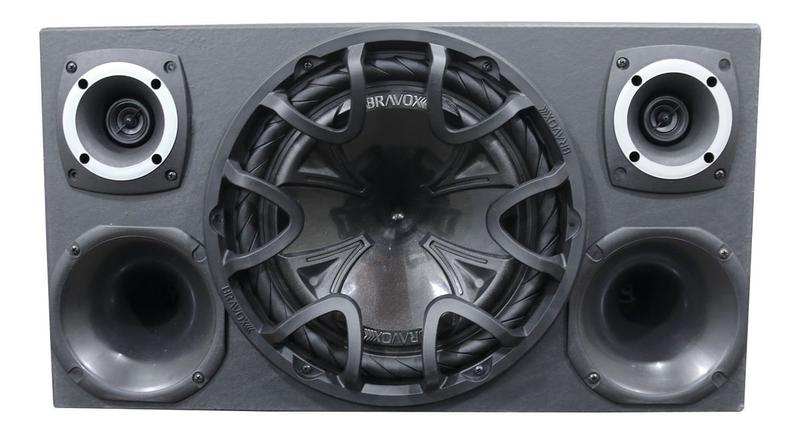 Imagem de Caixa Som Trio 12 Subwoofer Bravox + Módulo Taramps Tl1500