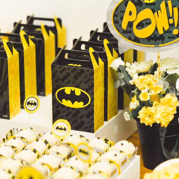 Imagem de Caixa Surpresa Batman Para Lembrancinha Festa Aniversário 8 Unidades