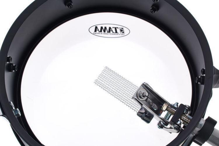 Imagem de Caixa Tama Metalworks Black Steel 10x3 Mini-Tymp Snare BST103MBK com Clamp Timbalito com Caixa