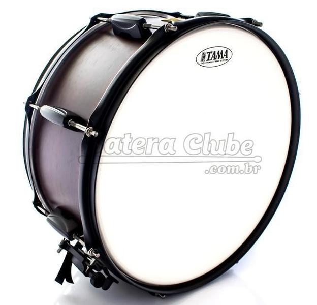 Imagem de Caixa Tama Woodworks Art Grain Burgundy Walnut Wrap 14x6,5 Matte Black Hardware