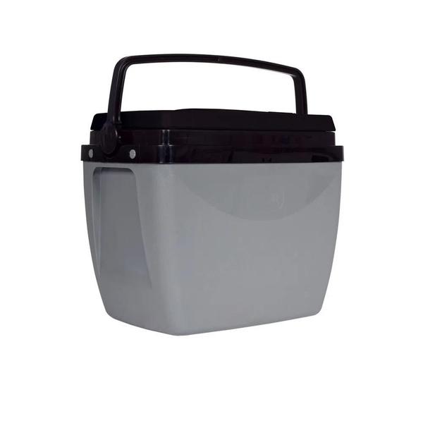 Caixa Térmica 18L Cinza C/Preto 25108251 MOR Imagem de Caixa Térmica 18L Cinza C/Preto 25108251 MOR