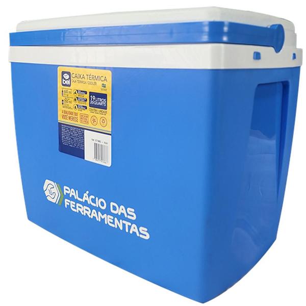 Imagem de Caixa Térmica 19 Litros Cooler Azul Personalizada 071966 BEL