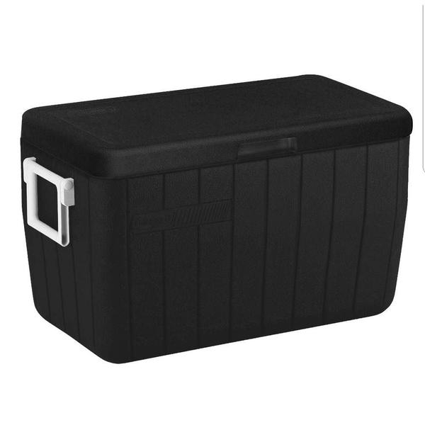 Caixa Térmica Alças Laterais Tampa Articulada 456L Black - Coleman Imagem de Caixa Térmica Alças Laterais Tampa Articulada 456L Black