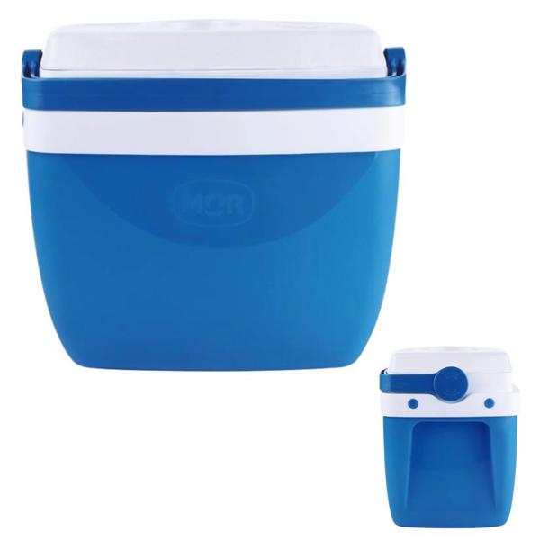 Imagem de Caixa Termica Azul Cooler 12 Litros com Alca Mor para Praia e Camping