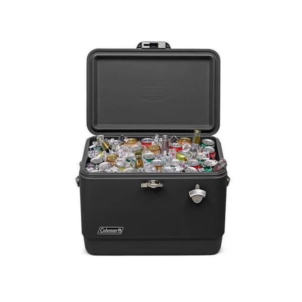 Imagem de Caixa Térmica Coleman Inox 54Qt 51 Litros All Black Usa