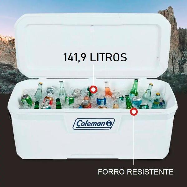 Imagem de Caixa Térmica Coleman Marine 150Qt Branca