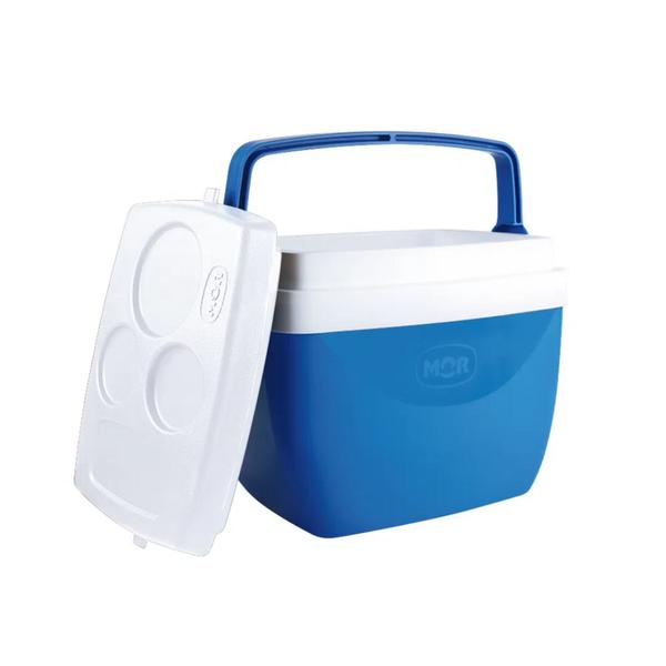 Imagem de Caixa Térmica Cooler 12L Cores Azul com Suporte para Bebidas Mor