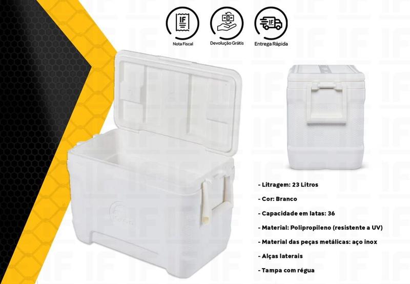 Imagem de Caixa Térmica Cooler 23 Litros Igloo Marine Contour 25qt