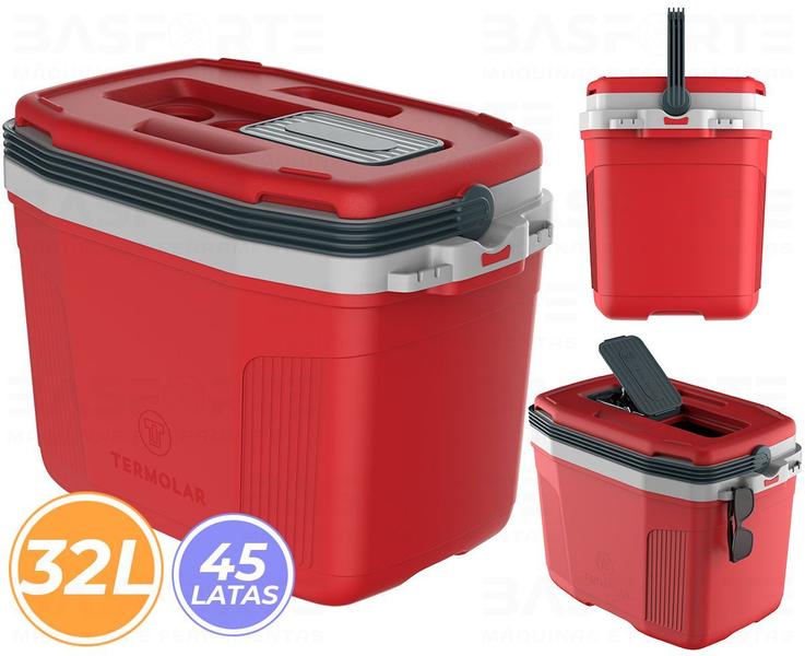 Imagem de Caixa Térmica Cooler 32 Litros Termolar Suv32l Vermelho