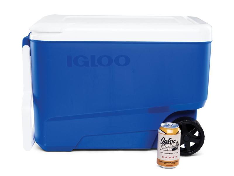 Imagem de Caixa Térmica Cooler 36 Litros Igloo Wheelie Cool 38Qt Azul