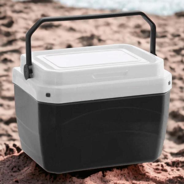 Imagem de Caixa Térmica Cooler 40L Praia Piscina Camping c/ Alça Com Porta Copo na Tampa