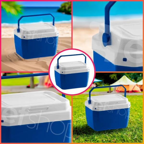 Imagem de Caixa Térmica Cooler 6 Litros 9 Latas Praia Camping Piscina Com Alça